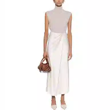 PINKO SS23 High Waist Pleated Skirt