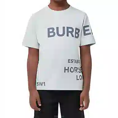 Burberry SS22 Logo T-Shirt Kids Gray