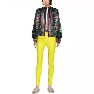 Versace Jeans Couture SS23 Floral Logo Hoodie Jacket Black