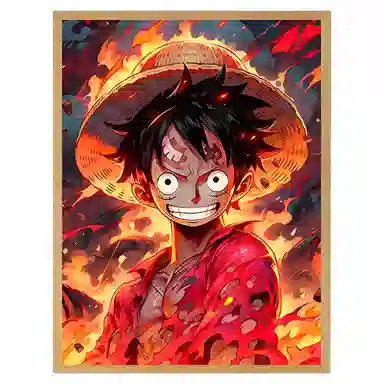 欧洛伊 动漫灯光画路飞索隆小夜灯 成品模型