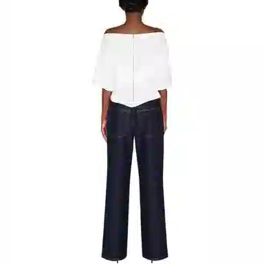 Khy SS24 DROP 005 Off Shoulder Pleated T-shirt T White