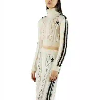 GUCCI x adidas FW22 Mohair Sweater Ivory