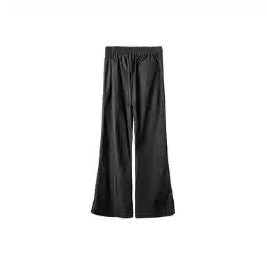 幻象者 原创设计喇叭裤宽松直筒长裤休闲裤子 男女同款 黑色