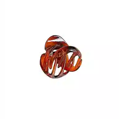 水中玉 不规则小号抓夹网红发卡后脑勺鲨鱼夹简约气质夹子头饰 亚克力 发夹 女款