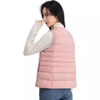鸭鸭 纯色短款暗扣休闲羽绒服 女款
