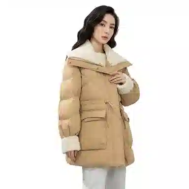 鸭鸭 新款气质休闲立领通勤羽绒服 女款