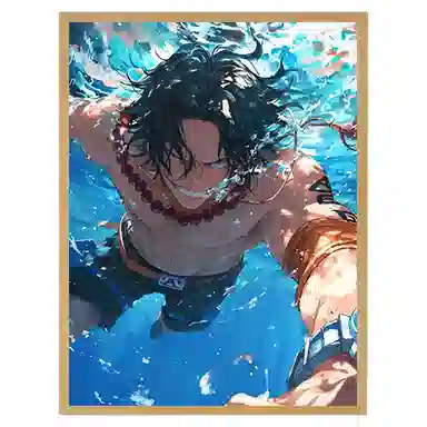 欧洛伊 动漫灯光画路飞索隆小夜灯 成品模型