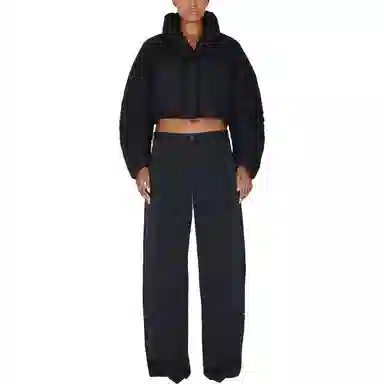 Khy DROP 002 Cropped Puffer Jacket Black