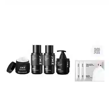 爵威尔 男士控油平衡水乳洁面套装 控油祛痘深层清爽补水保湿嫩肤收缩毛孔油肌专研 净肤三件套+精华液/面霜/素颜霜/香水