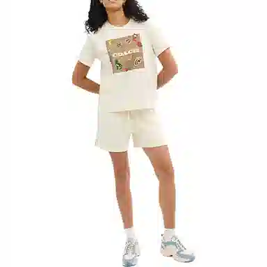 COACH SS24 Logo Tee Cream