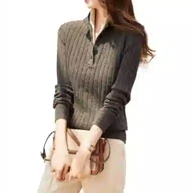 【dme】 新款半高领长袖针织衫 女款