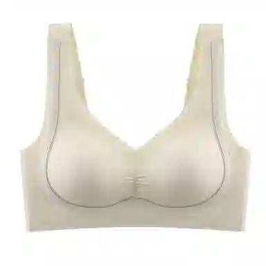 都市丽人 提拉无痕大胸显小胸聚拢乳胶无钢圈收副乳防下垂文胸 女款