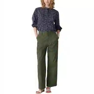 UNIQLO x INES DE LA FRESSANGE SS24 Olive Pants