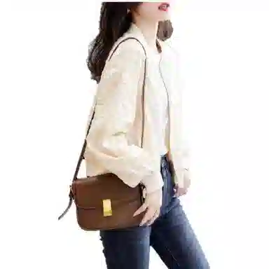 【dme】 菱格纯色棒球服 女款