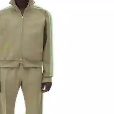 Bottega Veneta SS23 Striped Sleeve Jacket Green
