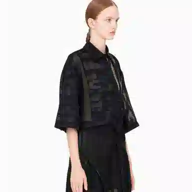 Feng Chen Wang Short Sleeve Shirt Black