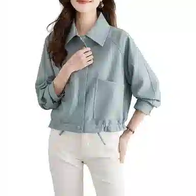 【dme】 纯色单排扣口袋夹克 女款