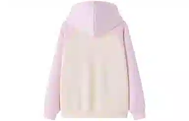 东鲸岁时记 学院风开学季初恋感小清新可爱简约国潮猫咪卡通撞色宽松插肩拉链连帽卫衣 女款 礼盒装 粉色