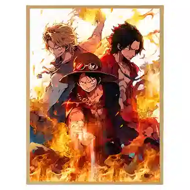 欧洛伊 动漫灯光画路飞索隆小夜灯 成品模型