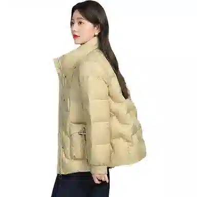 鸭鸭 新款短款立领时尚休闲保暖羽绒服 女款