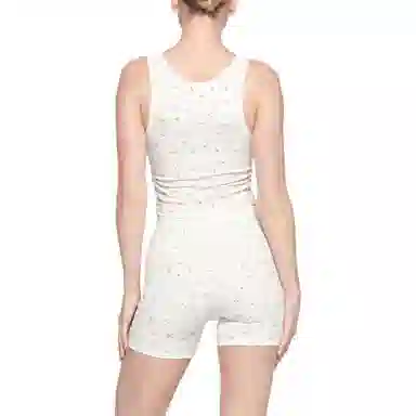 SKIMS Cotton Rib Tank Marigold Rosebud Print