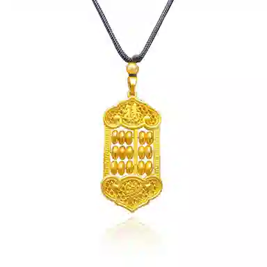 谧月珠宝 纳福新中式国潮不褪色福字 小众精致轻奢创意设计高级感 合金 吊坠 男女同款情侣款