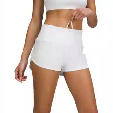 lululemon Speed Up Shorts White