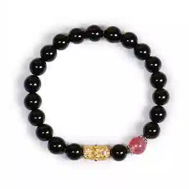 恋银手作 守护佛新中式复古手饰 玛瑙 手串 男女同款情侣款