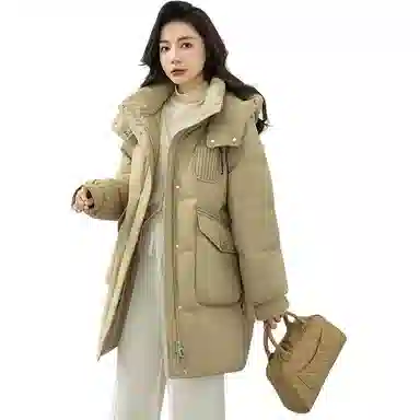 鸭鸭 时尚通勤保暖外套羽绒服 女款