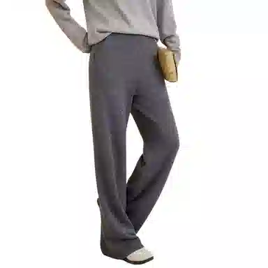 恒源祥 纯色设计细腻柔和亲肤高腰休闲裤 女款