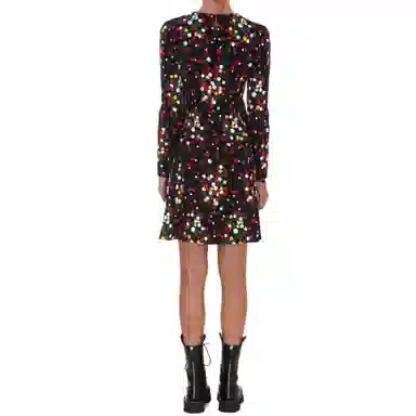 Saint Laurent FW21 Printed Flared Dress