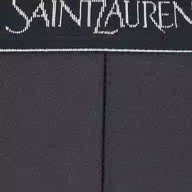 Saint Laurent SS23 Letter Knit Leggings Black