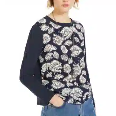 WEEKEND MaxMara Calamai Printed T-Shirt Navy