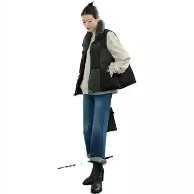 美洋 褶皱拼接马甲 女款