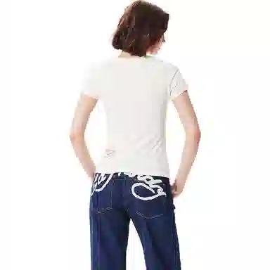 Ed Hardy SS24 Slim Crew Neck T-Shirt Ivory