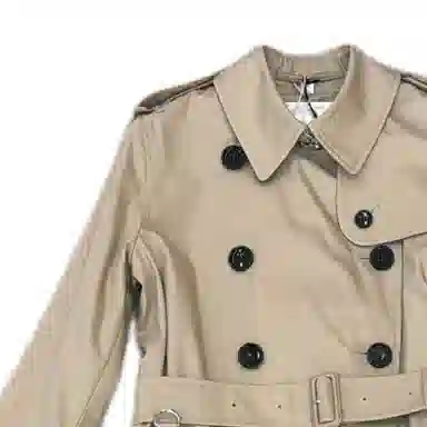 Burberry Beige Double-Breasted Coat