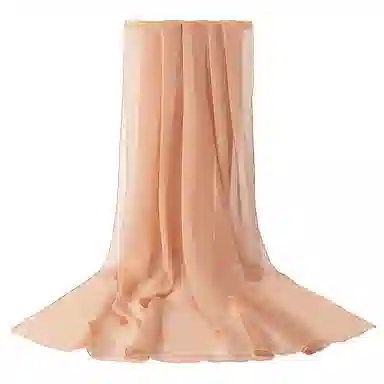 上海故事 纯色加大真丝雪纺素色长巾海滩沙漠旅游推荐 桑蚕丝 丝巾 女款