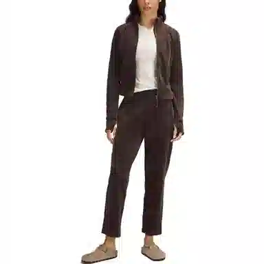 lululemon Scuba Mid-Rise Straight-Leg Pant 78 Length Velvet Cord