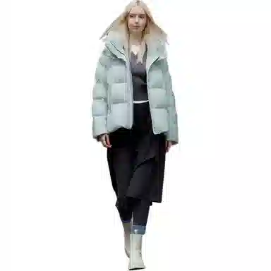 坦博尔 可脱卸简约舒适纯色羽绒服 女款