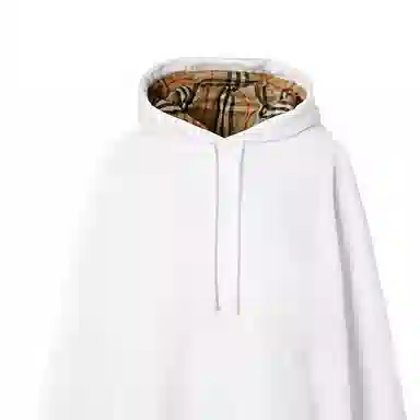 Burberry Hooded Sweatshirt White