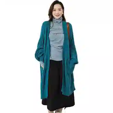 美洋 纯色高领打底休闲长袖衬衫 女款