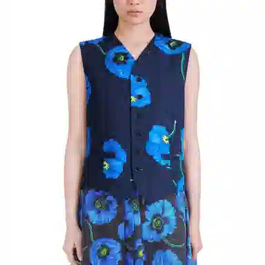 KENZO x Nigo FW22 Poppy Series Vest Blue