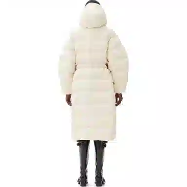 GANNI FW24 Detachable Hood Down Coat