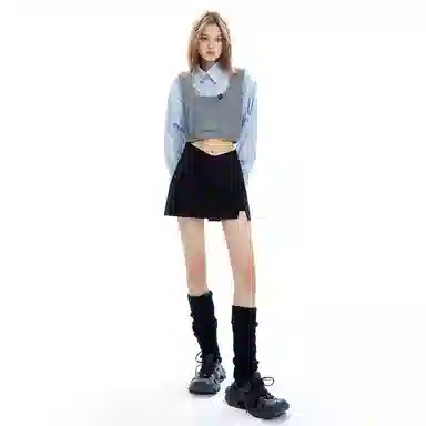APEA Rebellious Layered Knit Shirt