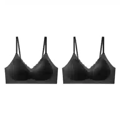 俞兆林 无痕凉感透气小胸聚拢上托防下垂舒适透气无钢圈收副乳文胸 女款 组合装