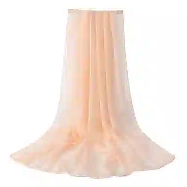 上海故事 纯色加大真丝雪纺素色长巾海滩沙漠旅游推荐 桑蚕丝 丝巾 女款