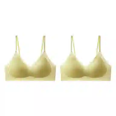 俞兆林 凉感无痕聚拢上托防下垂舒适透气无钢圈收副乳文胸 女款 组合装