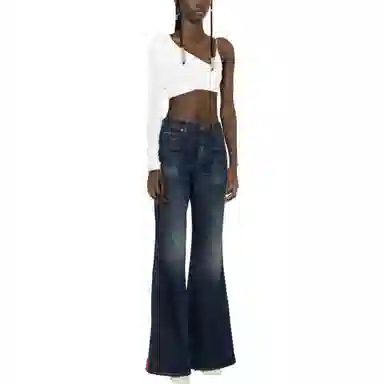 Balmain SS23 Flare Jeans Blue