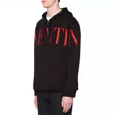 Valentino Logo Zip Sweatshirt