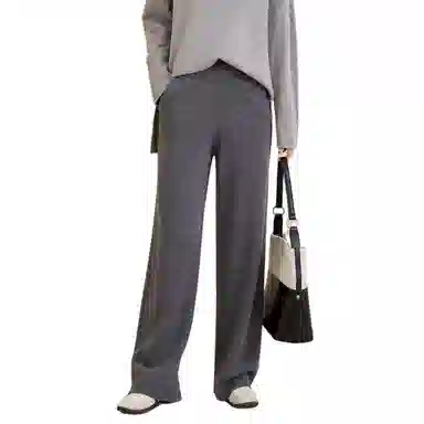 恒源祥 纯色设计细腻柔和亲肤高腰休闲裤 女款